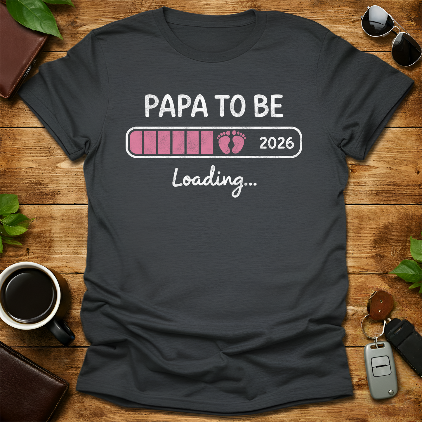 Papa Est 2026 V2 Father's Day T-Shirt
