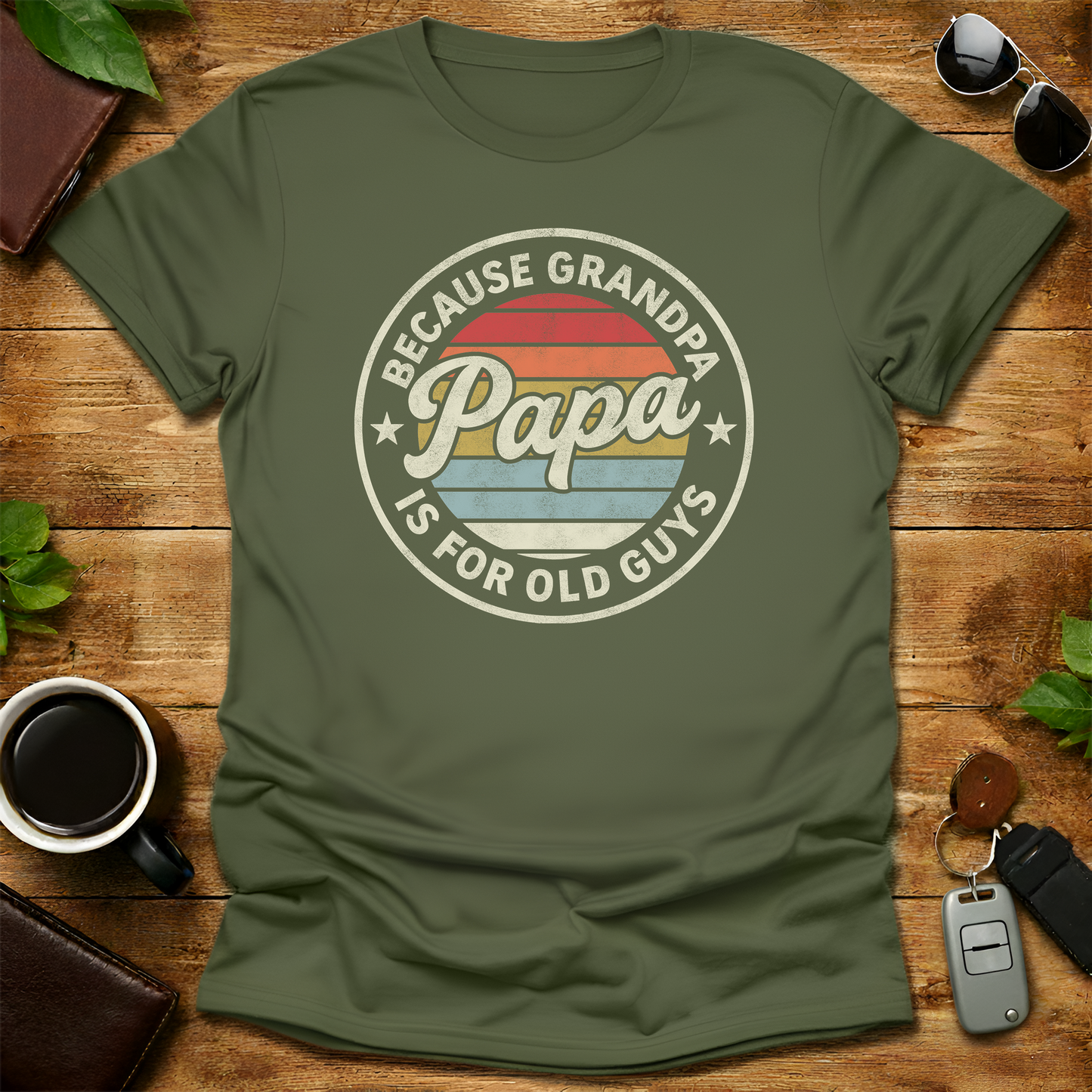 Papa Grandpa V2 Father's Day T-Shirt