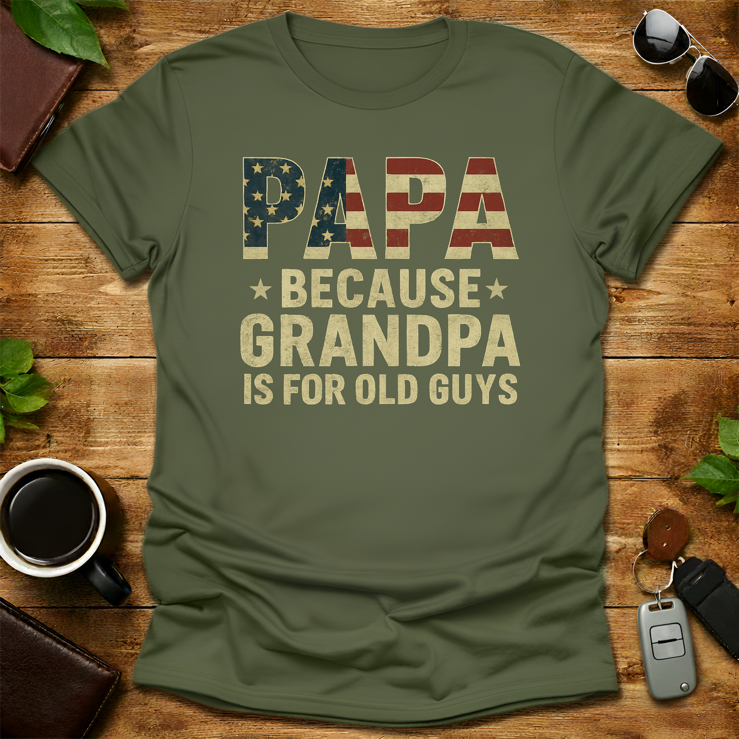 Papa Grandpa V3 Father's Day T-Shirt