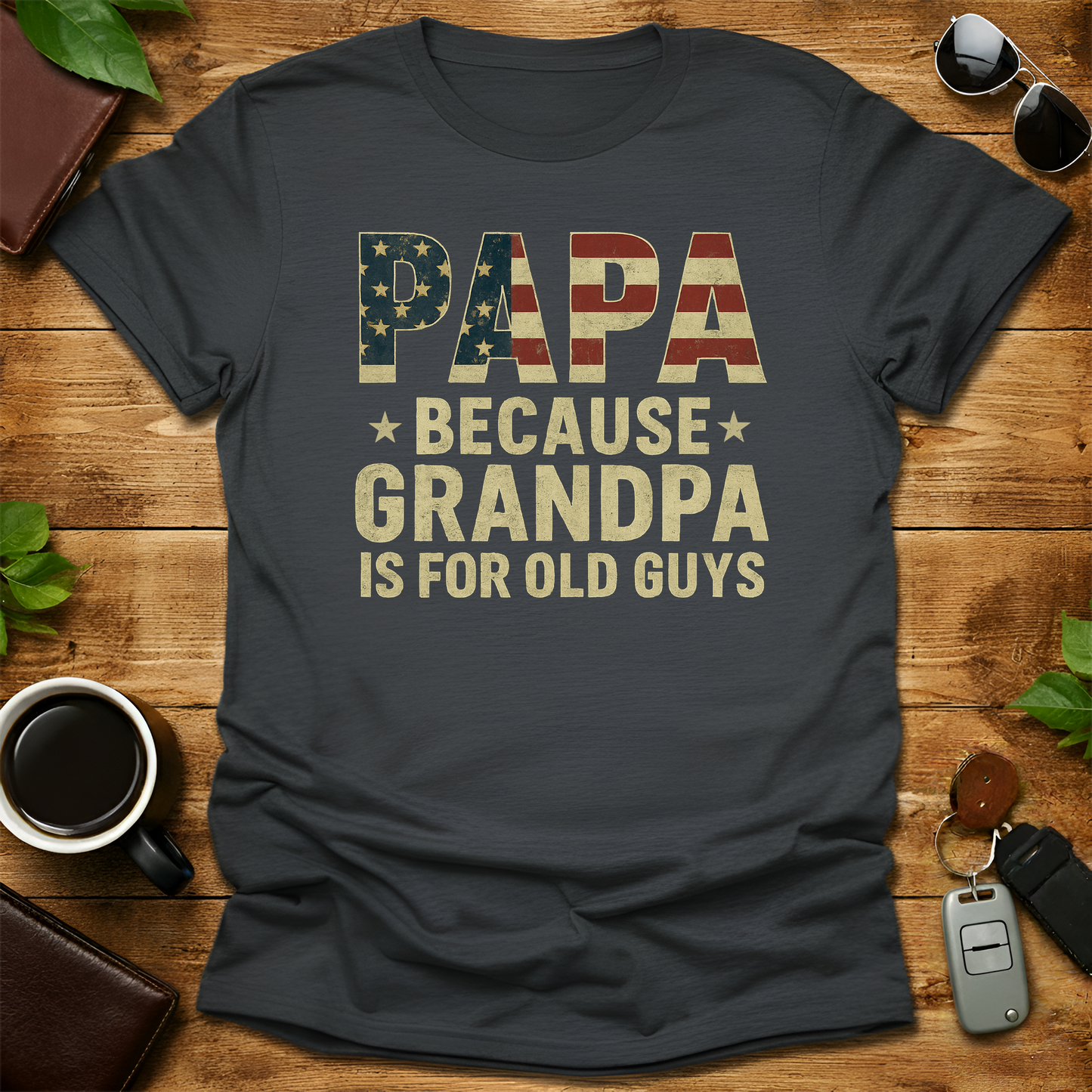 Papa Grandpa V3 Father's Day T-Shirt