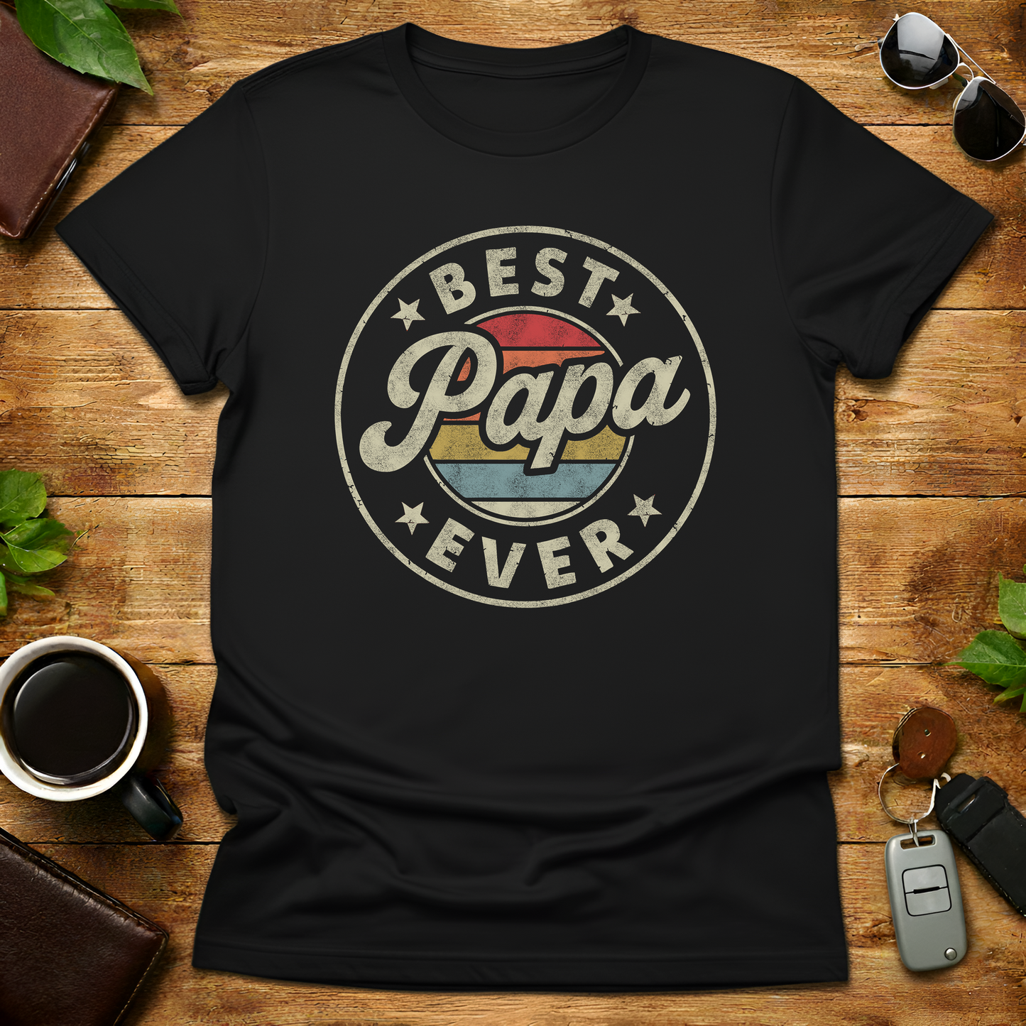 Best Papa Ever V3 Father's Day T-Shirt
