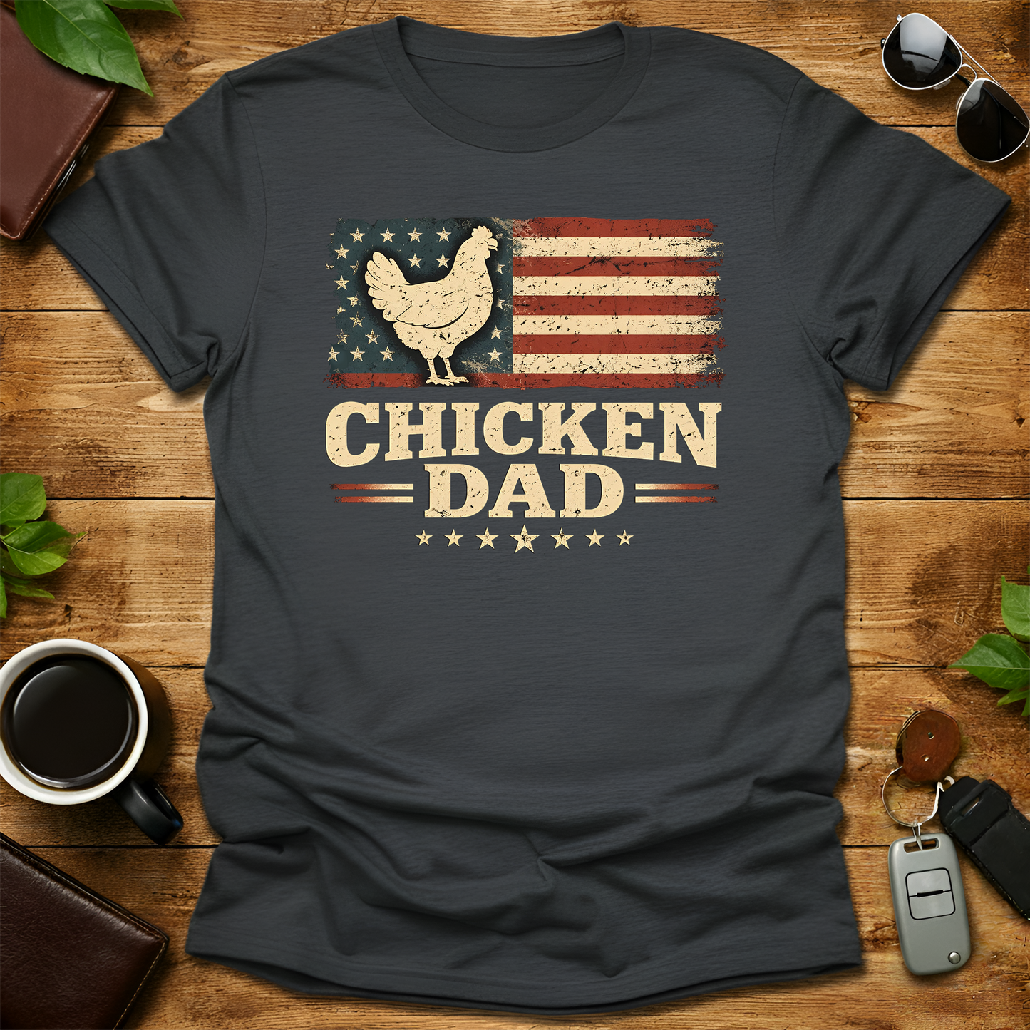 Chicken Dad V1 Father's Day T-Shirt