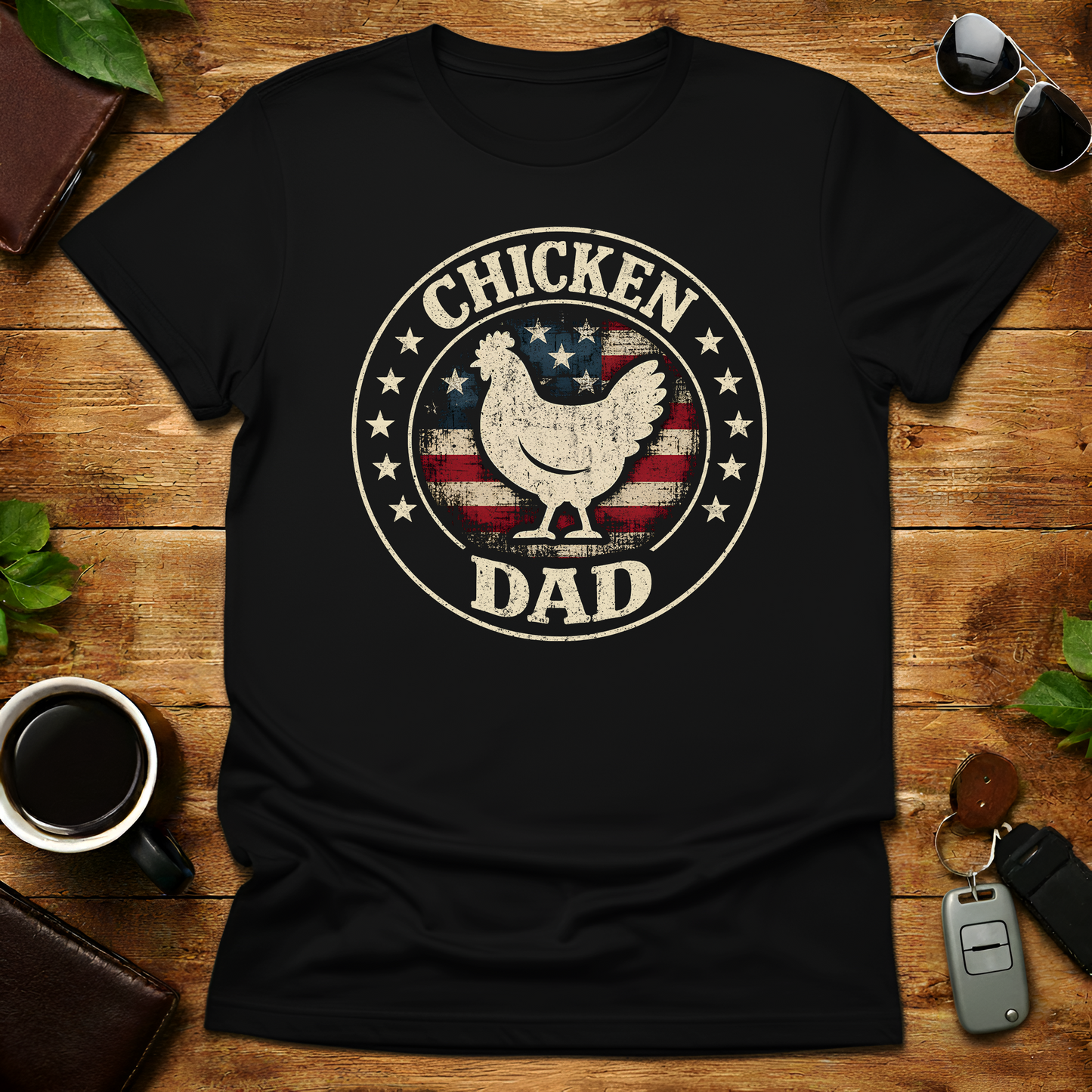 Chicken Dad V4 Father's Day T-Shirt