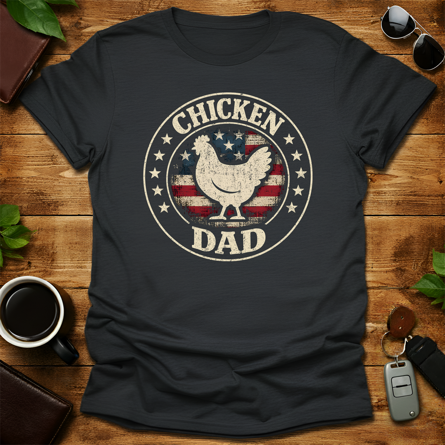 Chicken Dad V4 Father's Day T-Shirt