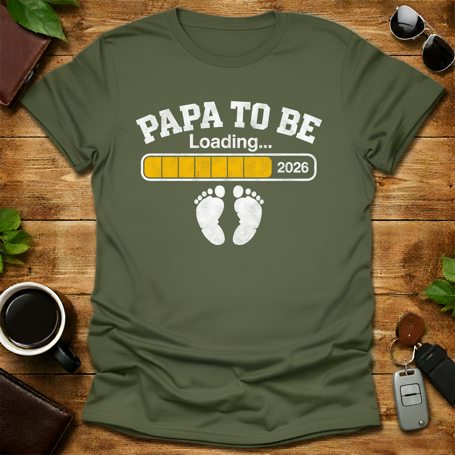Papa Est 2026 V1 Father's Day T-Shirt