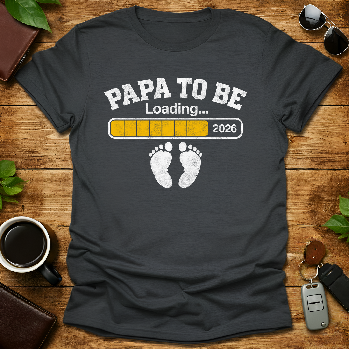 Papa Est 2026 V1 Father's Day T-Shirt
