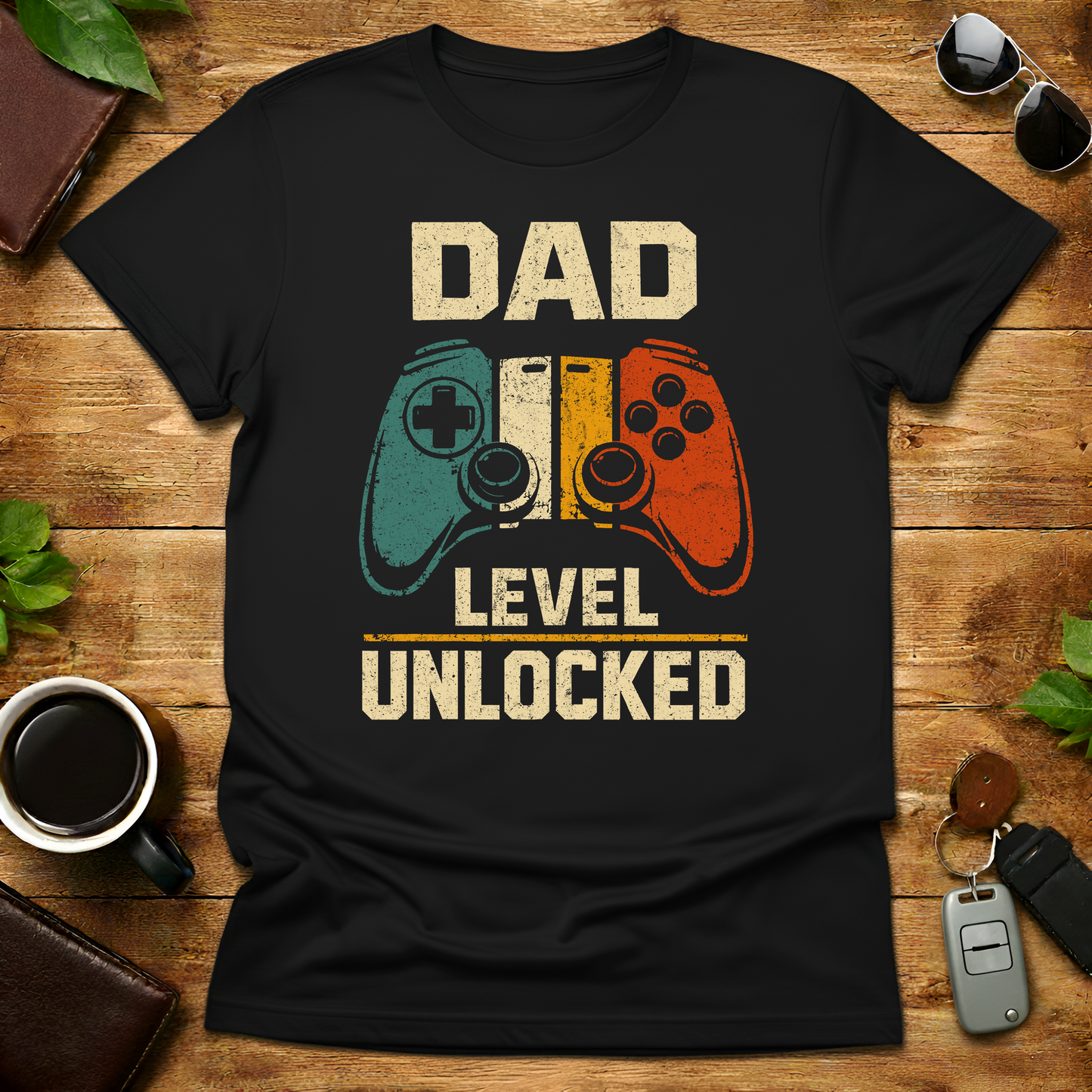 New Dad Level Unlocked V1 Father's Day T-Shirt