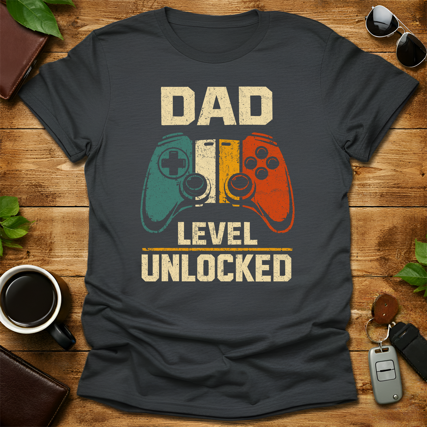 New Dad Level Unlocked V1 Father's Day T-Shirt