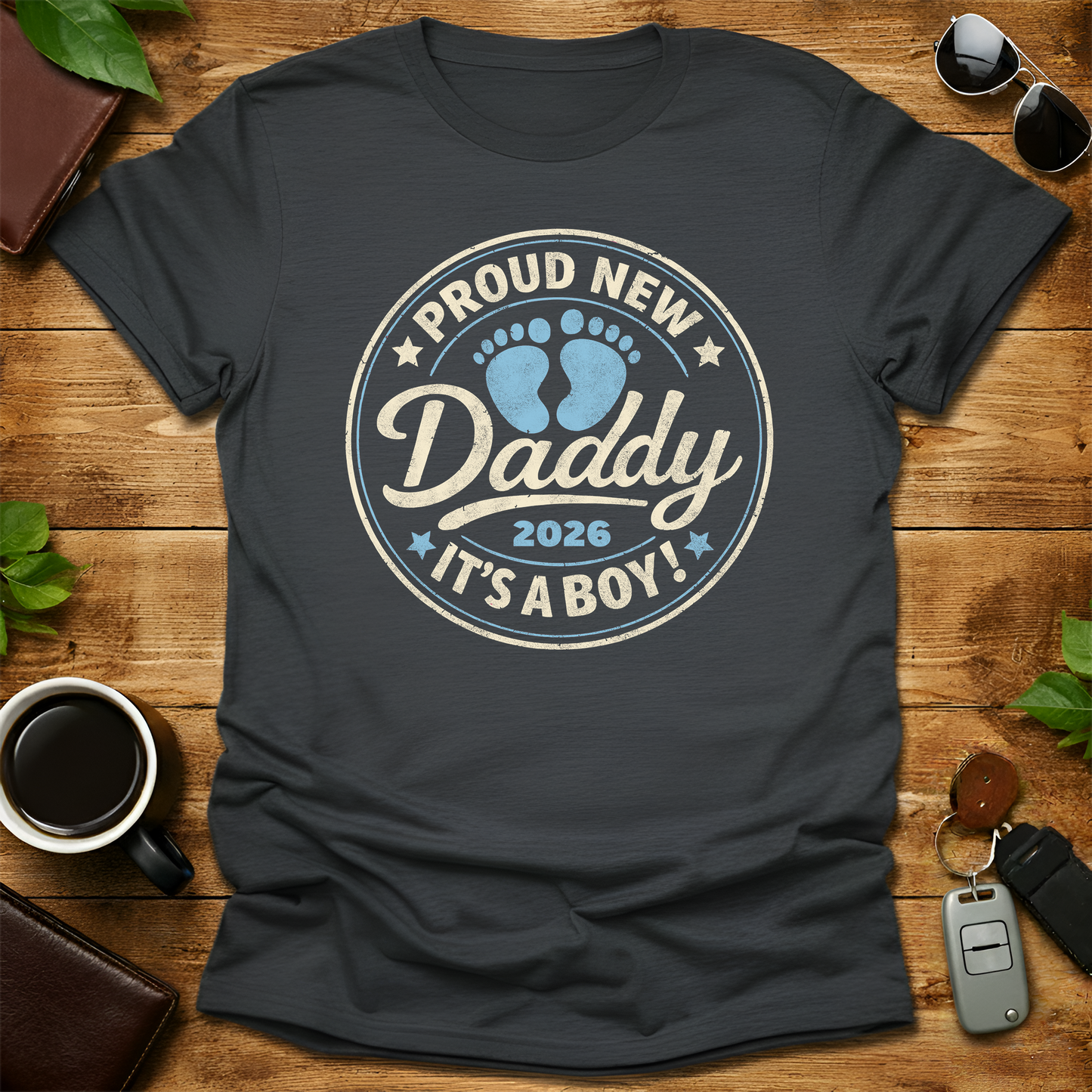 New Dad Est 2026 V2 Father's Day T-Shirt