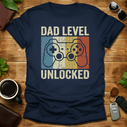 New Dad Level Unlocked V2 Father's Day T-Shirt