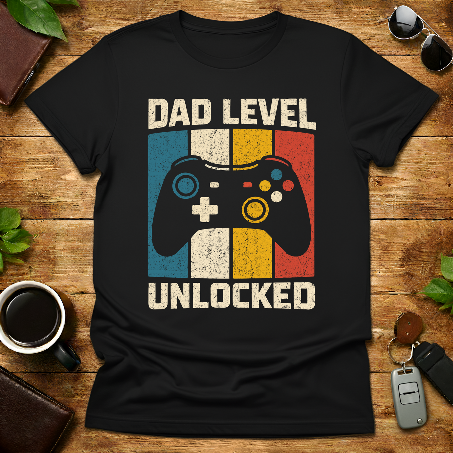 New Dad Level Unlocked V3 Father's Day T-Shirt