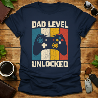 New Dad Level Unlocked V3 Father's Day T-Shirt