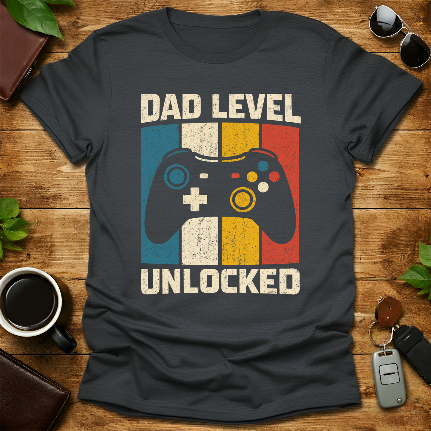 New Dad Level Unlocked V3 Father's Day T-Shirt