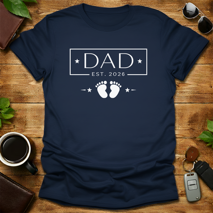Dad Est 2026 V6 Father's Day T-Shirt