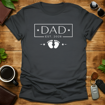 Dad Est 2026 V6 Father's Day T-Shirt