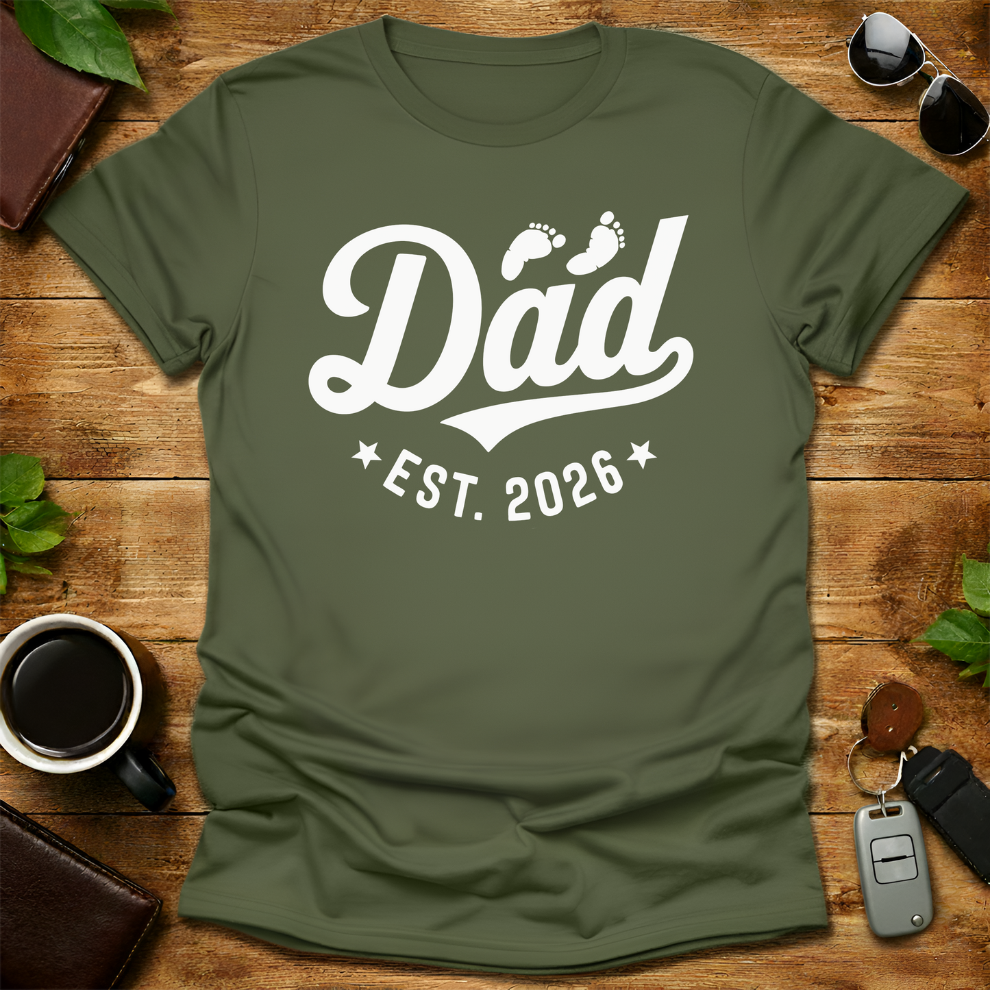 New Dad Est V7 Father's Day T-Shirt