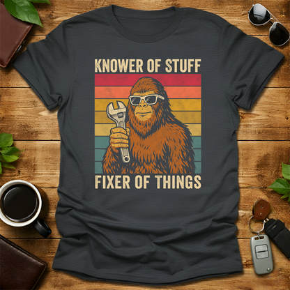 Fixer Bigfoot Dad Mechanic V4 Father's Day T-Shirt