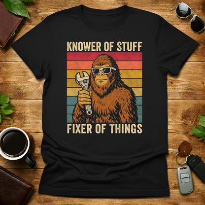 Fixer Bigfoot Dad Mechanic V4 Father's Day T-Shirt