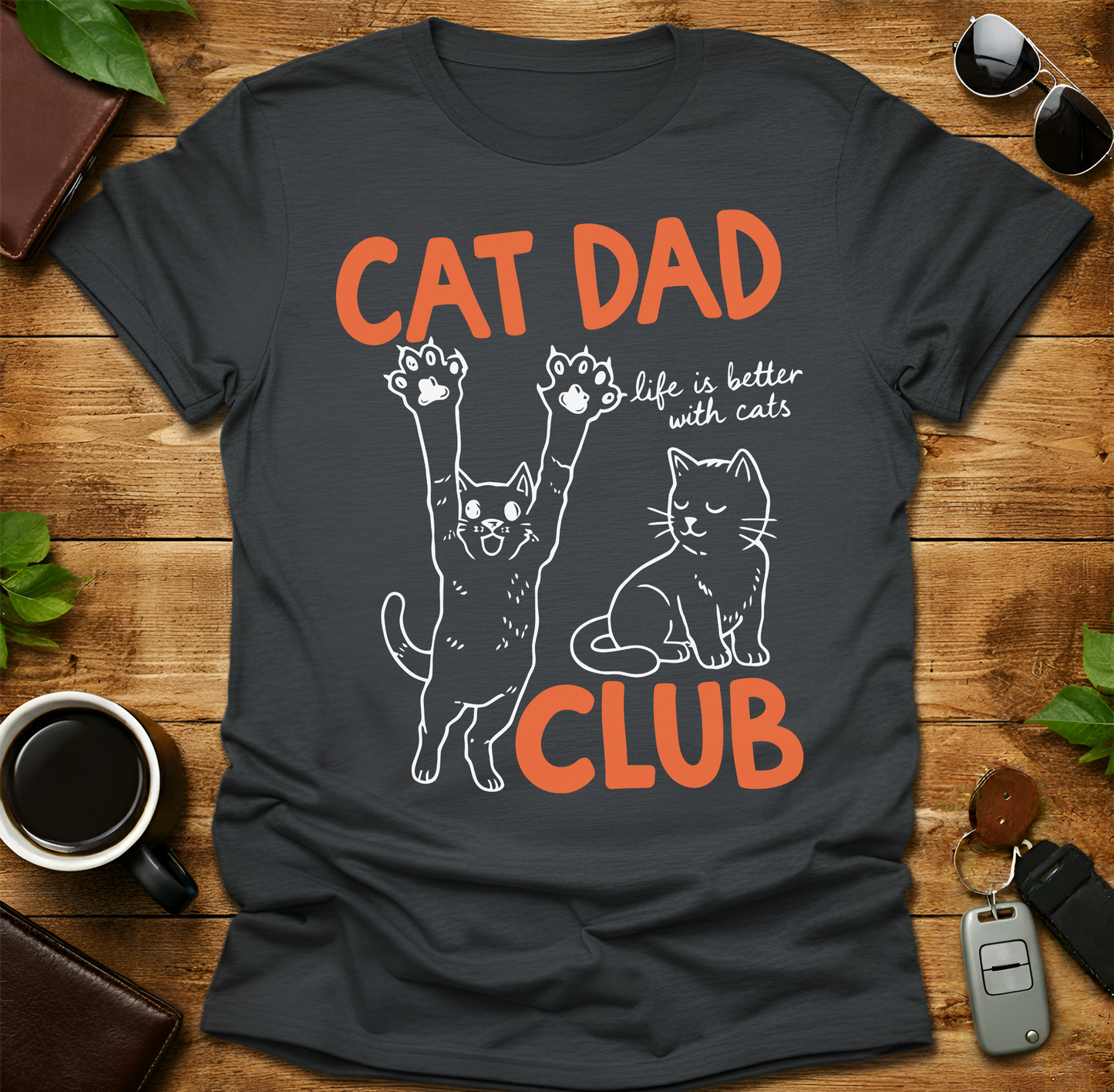 Cat Dad Club V2 T-Shirt