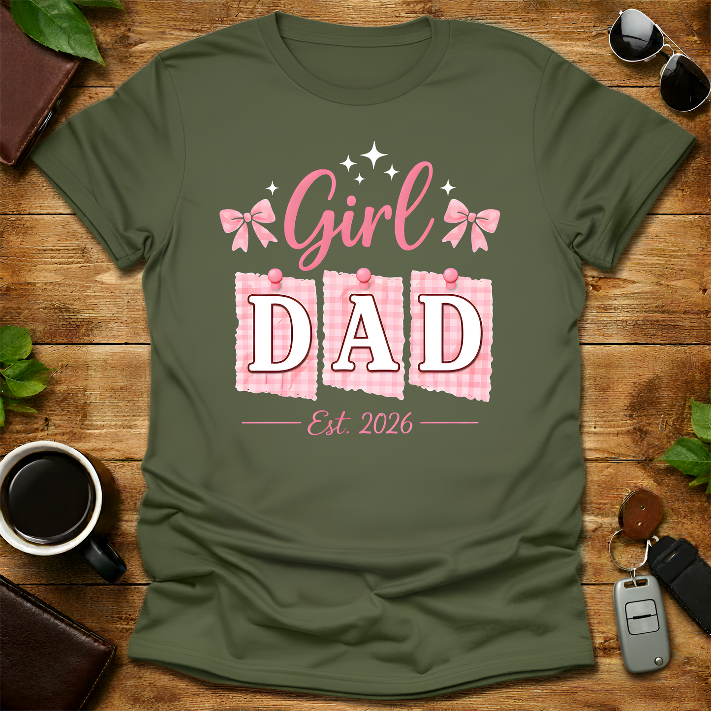 Girl Dad Est V7 2026 T-Shirt