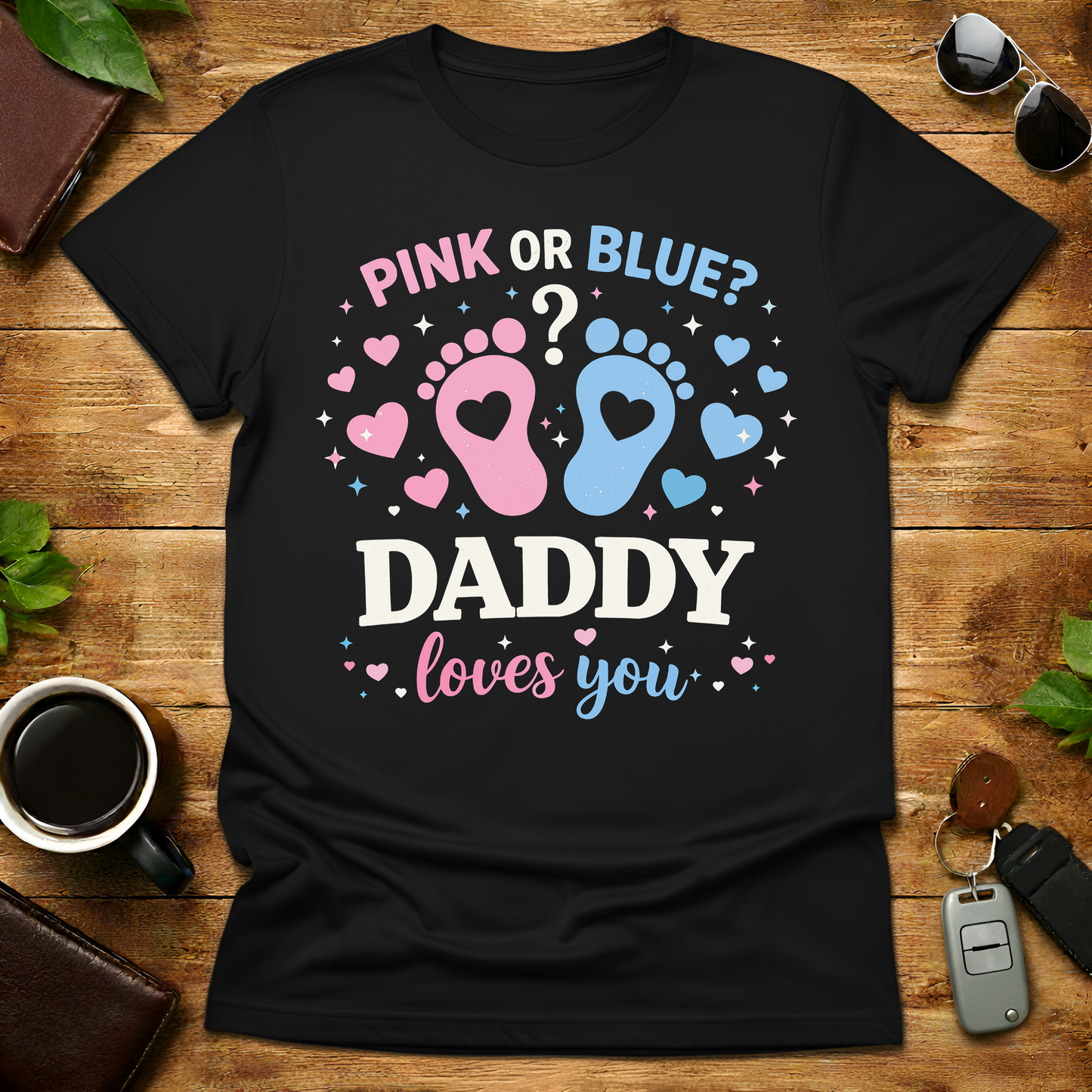 Pink or Bleu Dad Est 2026 T-Shirt