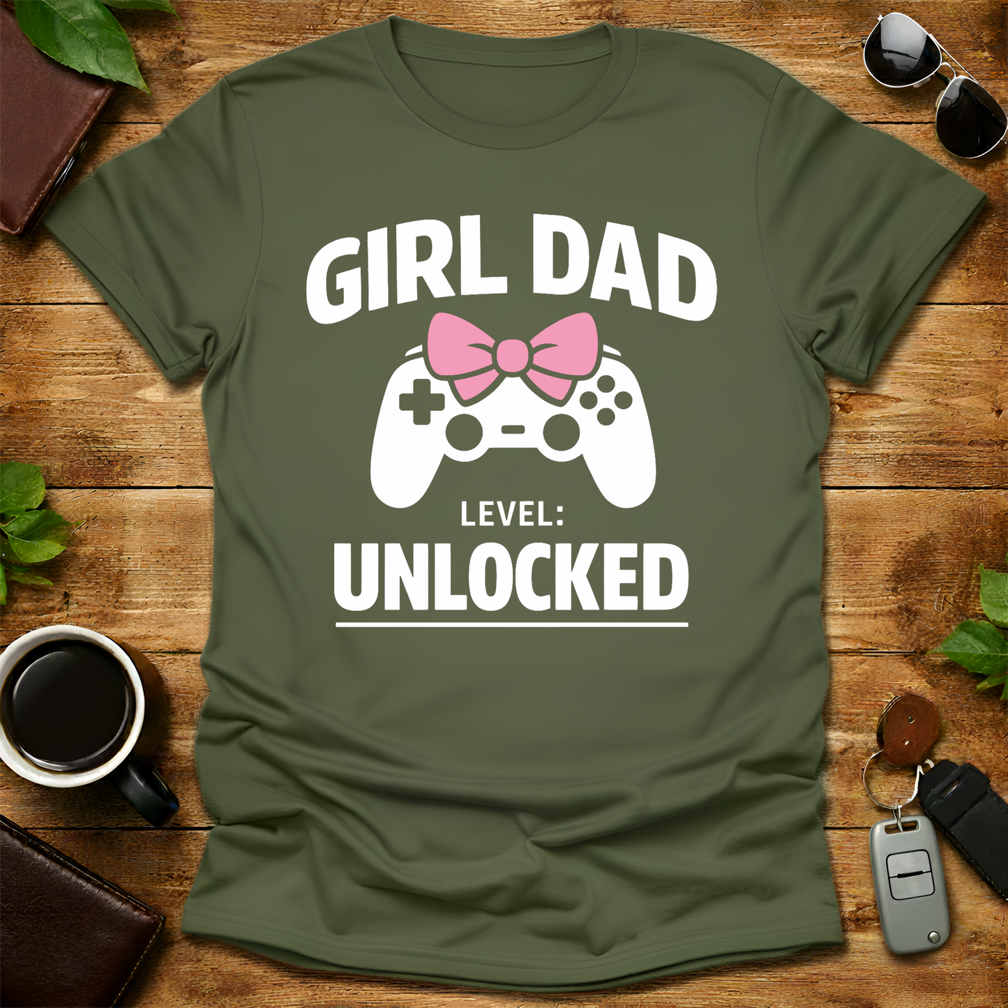 Girl Dad Gamer Father's day T-Shirt