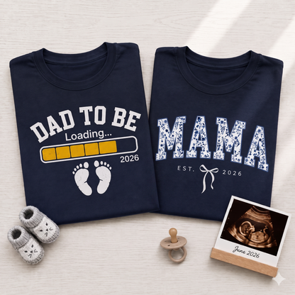 Dad & Mom To Be Matching V2 T-Shirts