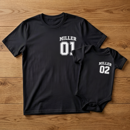 Dad baby matching 2 Sides V2 T-Shirt