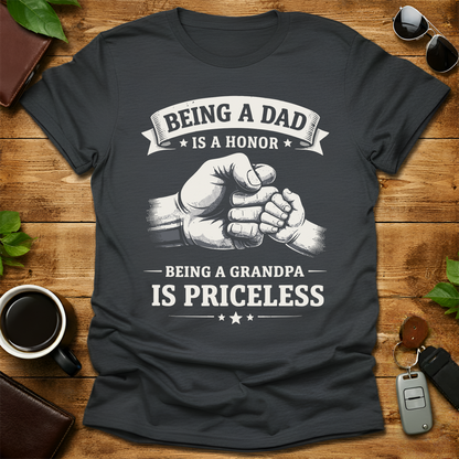 Being a dad is a Honor Papa V9 Father's Day T-Shirt